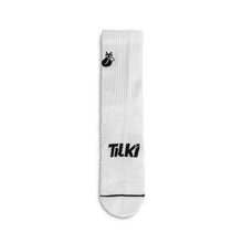Cargar imagen en el visor de la galería, Calcetín Crew D1 Tilki Lehinde White/Black