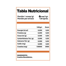Cargar imagen en el visor de la galería, Creatina Monohidrato 600g 120 servicios Winkler