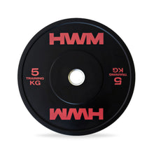 Cargar imagen en el visor de la galería, Bumper Plates 5kg Pink Colour (Par) | HWM - Discos Olimpicos