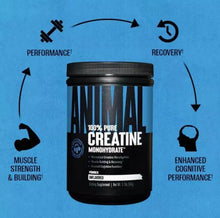 Cargar imagen en el visor de la galería, Creatina Monohidrato Micronizada 500gr Animal 100 Serv