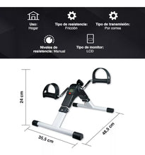 Cargar imagen en el visor de la galería, Pedalera Con Pantalla Lcd Rehabilitación Ejercicio Pedal Fit