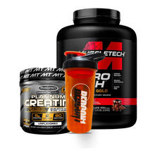 Cargar imagen en el visor de la galería, Pack Muscletech Proteína 100% WHEY GOLD, Creatina Platinum y Shaker regalo