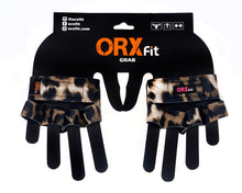 Cargar imagen en el visor de la galería, Guantes Pesas gym GRAB Mujer | ORXFIT- LEOPARD
