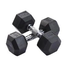 Cargar imagen en el visor de la galería, Mancuernas Hexagonales De Caucho 7.5kg (Par)