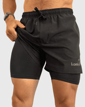Cargar imagen en el visor de la galería, ECO SHORT 2 EN 1 PERFECT BLACK