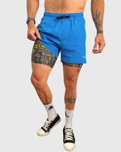 Cargar imagen en el visor de la galería, ECO SHORT 2 EN 1 QUECHUA AZULINO