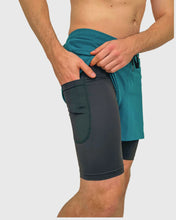 Cargar imagen en el visor de la galería, ECO SHORT 2 EN 1 EMERALD