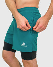 Cargar imagen en el visor de la galería, ECO SHORT 2 EN 1 EMERALD