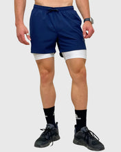 Cargar imagen en el visor de la galería, ECO SHORT 2 EN 1 SNOW AZUL