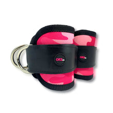 Cargar imagen en el visor de la galería, Tobilleras para polea ejercicio de Glúteos | ORXFIT- PINK CAMO