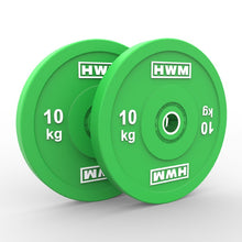 Cargar imagen en el visor de la galería, Bumper Plates Classic Color 10kg (Par) | HWM