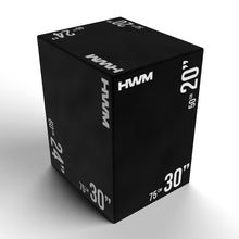 Cargar imagen en el visor de la galería, Cajón Pliométrico Acolchado 3 En 1 (75x50x60cm) | HWM