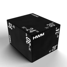 Cargar imagen en el visor de la galería, Cajón Pliométrico Acolchado 3 En 1 (75x50x60cm) | HWM