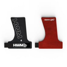 Cargar imagen en el visor de la galería, Calleras De Cuero Sin Orificios (Par) Negro/Rojo | HWM