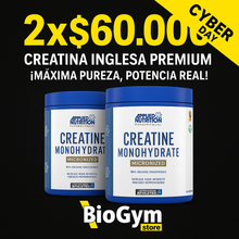 Cargar imagen en el visor de la galería, Pack Creatina Inglesa Premium 2x500g Applied Nutrition – Alta pureza y rendimiento
