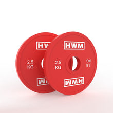 Cargar imagen en el visor de la galería, Discos Olímpicos Fraccionales 2.5kg (Par) | HWM
