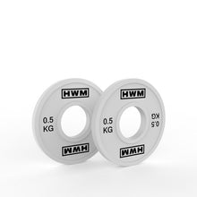 Cargar imagen en el visor de la galería, Discos Olímpicos Fraccionales 0.5kg (Par) | HWM