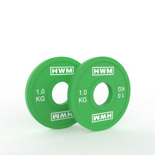 Cargar imagen en el visor de la galería, Discos Olímpicos Fraccionales 1.0kg (Par) | HWM