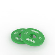 Cargar imagen en el visor de la galería, Discos Olímpicos Fraccionales 1.0kg (Par) | HWM