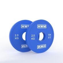 Cargar imagen en el visor de la galería, Discos Olímpicos Fraccionales 2.0kg (Par) | HWM