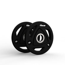 Cargar imagen en el visor de la galería, Pack Discos Rubber ProMachine 55 kilos + Barra Olímpica de 1.50 Metros