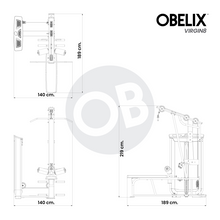 Cargar imagen en el visor de la galería, Dual Polea Alta/Remo V8 Series | Obelix