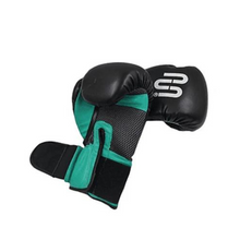 Cargar imagen en el visor de la galería, Guante De Box PU Impact Muuk Negro - Turquesa