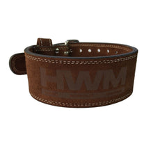 Cargar imagen en el visor de la galería, Cinturón de levantamiento de pesas de cuero resistente | HWM