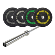 Cargar imagen en el visor de la galería, Pack 170 Libras Discos Cumb Bumper Plates +Barra Training 20kg HWM | HWM