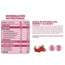 Cargar imagen en el visor de la galería, CAJA PROTEIN SNACK BERRIES & WHITE GLAZE