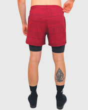 Cargar imagen en el visor de la galería, ECO SHORT 2 EN 1 TRIBAL WINE