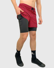 Cargar imagen en el visor de la galería, ECO SHORT 2 EN 1 TRIBAL WINE