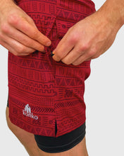 Cargar imagen en el visor de la galería, ECO SHORT 2 EN 1 TRIBAL WINE