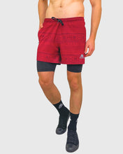 Cargar imagen en el visor de la galería, ECO SHORT 2 EN 1 TRIBAL WINE
