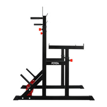Cargar imagen en el visor de la galería, Squat Rack Ajustable Con Soporte De Fondos | Forza