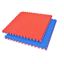 Cargar imagen en el visor de la galería, Tatami - Piso de Goma Eva Mat Azul/Rojo Puzzle C/Borde 100x100cm 25mm (Unidad)