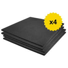Cargar imagen en el visor de la galería, Pack 4 Pisos De Caucho 1x1mt 15mm