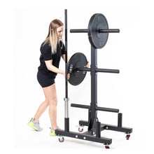 Cargar imagen en el visor de la galería, Atril Discos Y Barra Olimpica Transportable | HWM