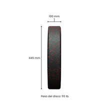 Cargar imagen en el visor de la galería, CRUMB BUMPER PLATES 55LB (PAR) | HWM -Discos olimpicos