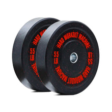 Cargar imagen en el visor de la galería, CRUMB BUMPER PLATES 55LB (PAR) | HWM -Discos olimpicos