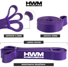 Cargar imagen en el visor de la galería, Banda De Resistencia 32mm | HWM power band - calistenia crossfit