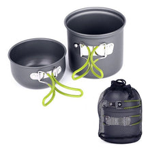 Cargar imagen en el visor de la galería, Set de ollas de trekking camping portátil