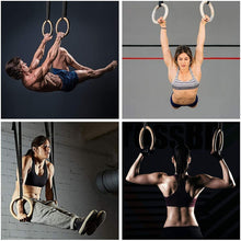 Cargar imagen en el visor de la galería, Anillas Olímpicas De Madera (Par) | HWM crossfit calistenia gimnasia