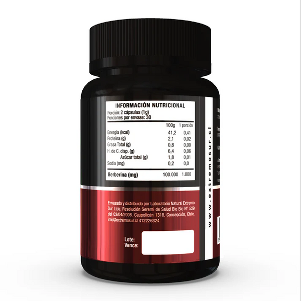 Berberina 500 mg Extremo Sur