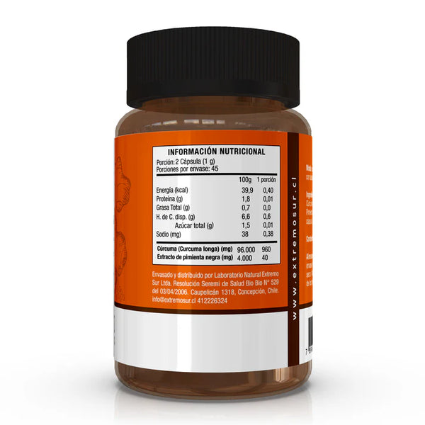 Cúrcuma + Pimienta Negra Extremo Sur