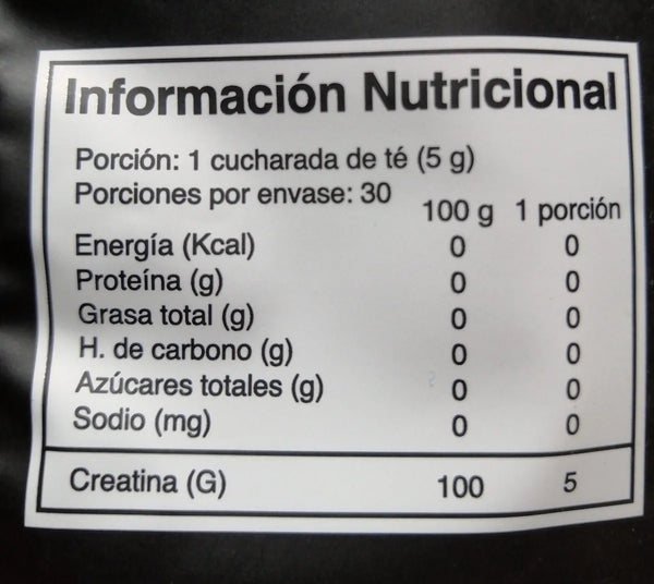 Creatina Monohidratada en Polvo Zeo Sport