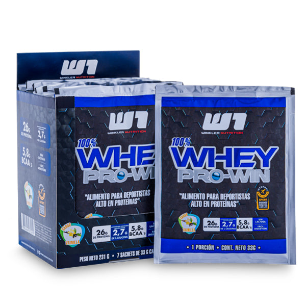 1 Sachet Proteína Whey Pro Win 33 grs. (unidad)