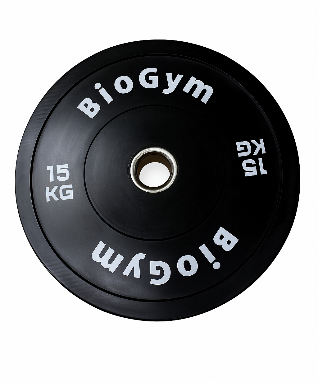 Discos olimpicos - Bumper Plates 15kg (Par) black Series | Biogym