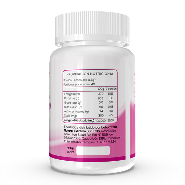 Colágeno Hidrolizado en capsulas Extremo Sur