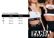 Cargar imagen en el visor de la galería, Top PANDA Dual Stripe Black
